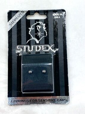 Silver Ball Stud Earrings for Sensitive Ears - Silver